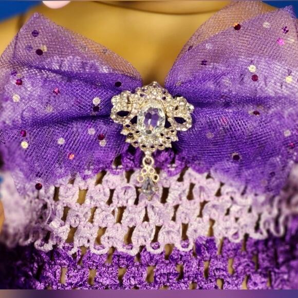 BLACK FRIDAY SALE Baby TuTu Dress & Headband Set Purple & Lav Sz NB - 6 Mos NWT - Picture 6 of 10